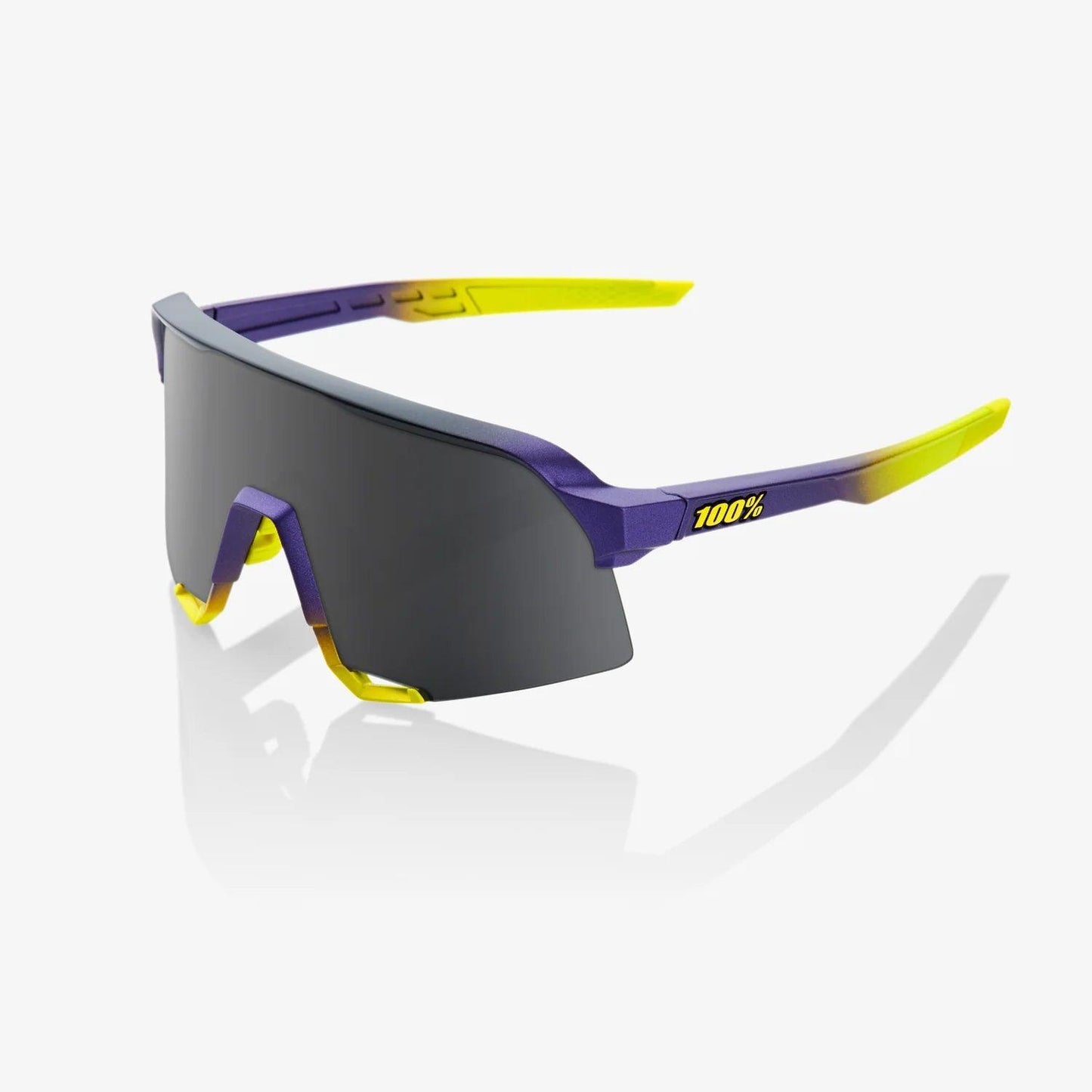 100 Percent Sunglasses - S3 - Matte Metallic Digital Brights - Smoke Lens – Primary View | Smash It Sports