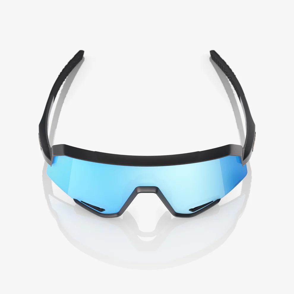 100 Percent Sunglasses - SLENDALE - Matte Black - HiPER Blue Multilayer Mirror Lens – Product View | Smash It Sports | pro