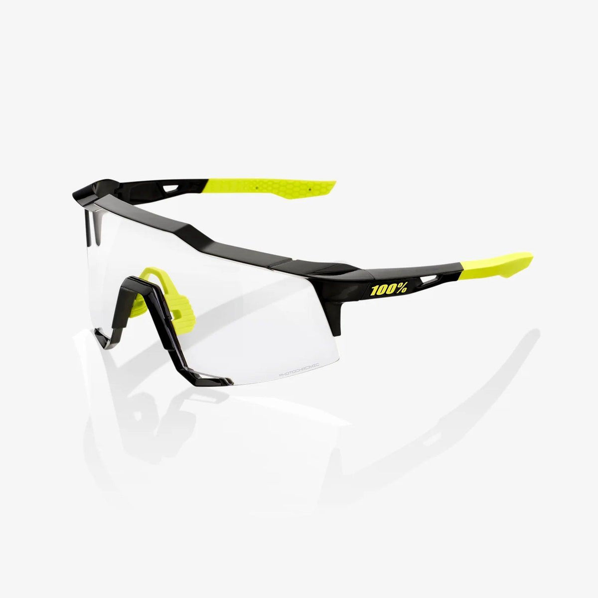 100 Percent Sunglasses - SPEEDCRAFT - Gloss Black - Photochromic Lens – Primary View | Smash It Sports