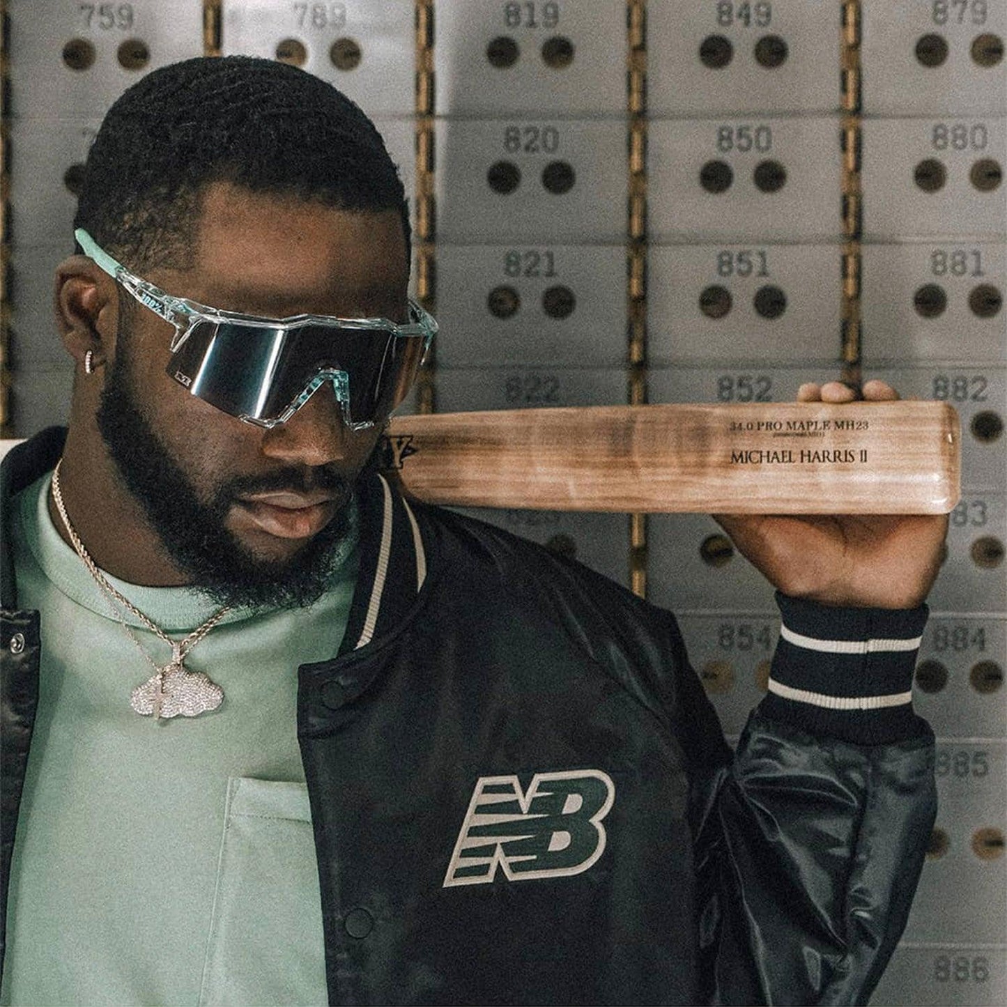 100 Percent Sunglasses - SPEEDCRAFT LE - Money Mike - HiPER Silver Mirror – Third View | Smash It Sports
