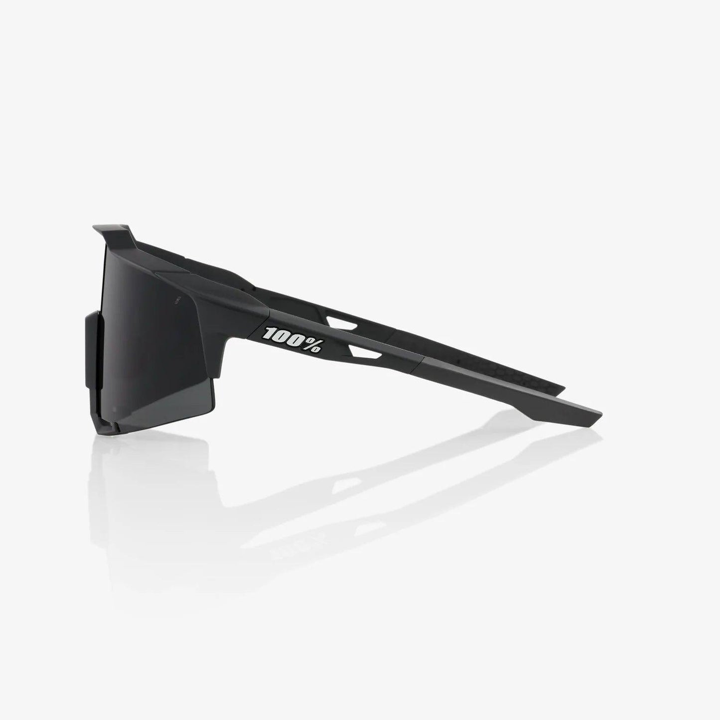 100 Percent Sunglasses - SPEEDCRAFT - Soft Tact Black - Smoke Lens – Third View | Smash It Sports