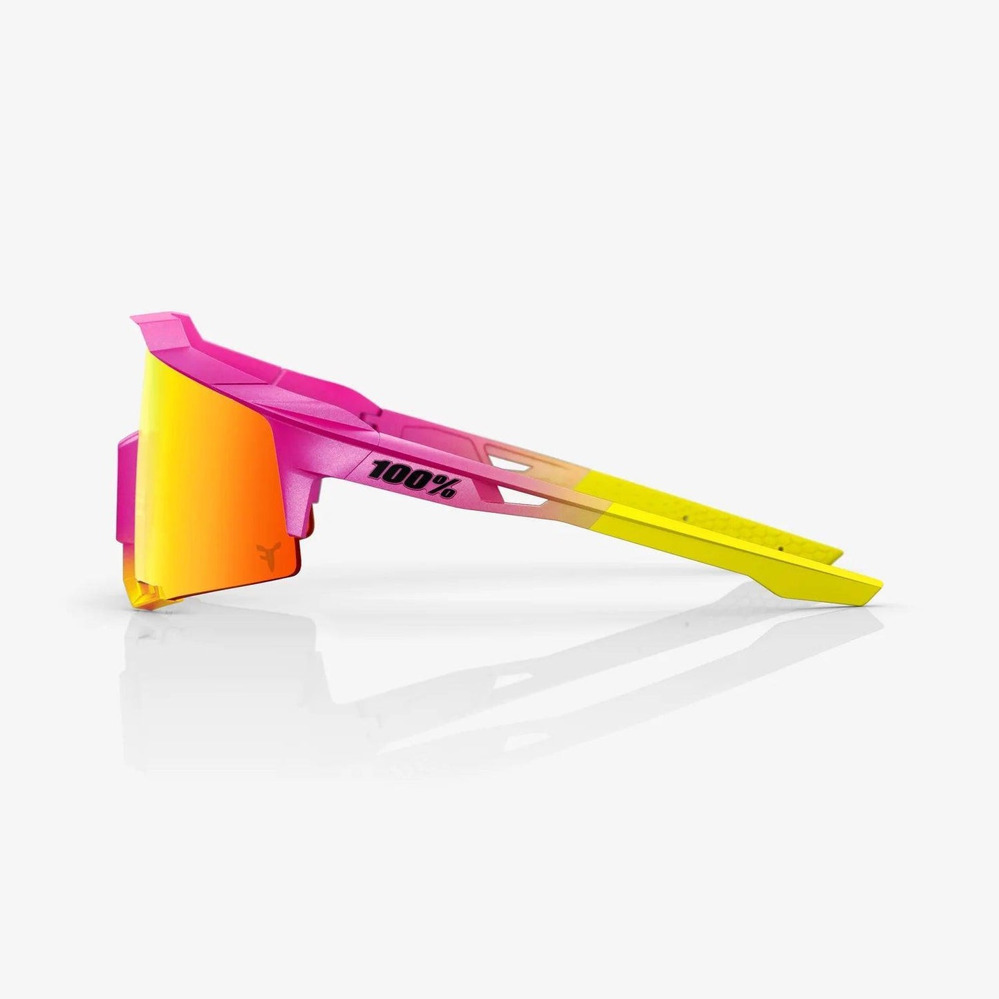100% SPEEDCRAFT Fernando Tatis JR LE Pink / Yellow HiPER Red Multilayer Mirror Lens – Third View | Smash It Sports