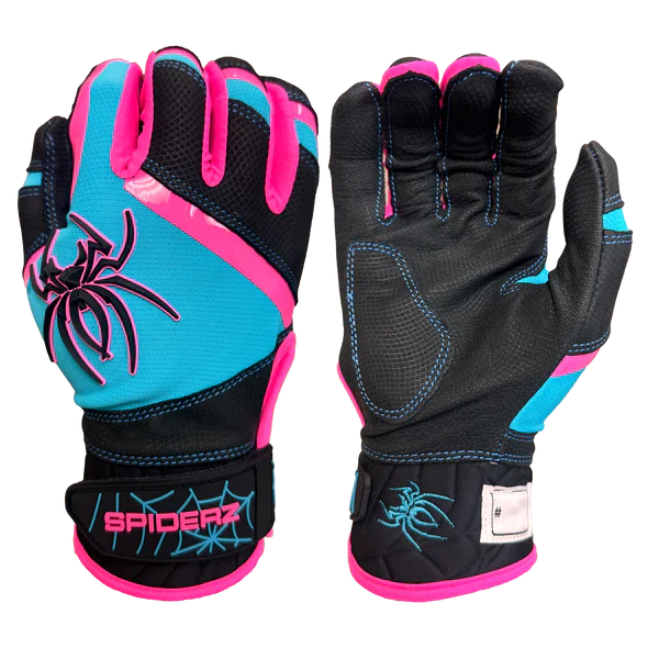 Spiderz Pro Premier Batting Gloves - Black Vice