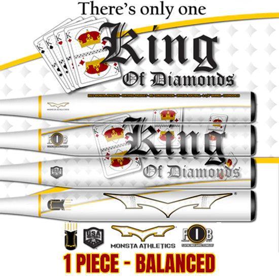 2023 Monsta King of Diamonds - M5 1PC - 3900 Handle - Balanced - USA/ASA Slowpitch Softball Bat – Product View | Smash It S