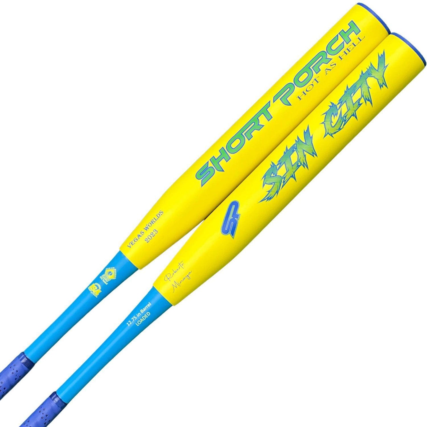 2023 Short Porch Sin City Vegas Edition 2-Piece SSUSA Senior Slowpitch Softball Bat – Product View | Smash It Sports | compos