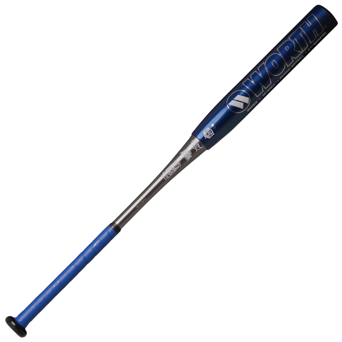 2023 Worth Supercell 14" 2PC Balanced Alloy USA/USSSA Slowpitch Softball Bat - WSCBLU – Specs Overview | Smash It Sports