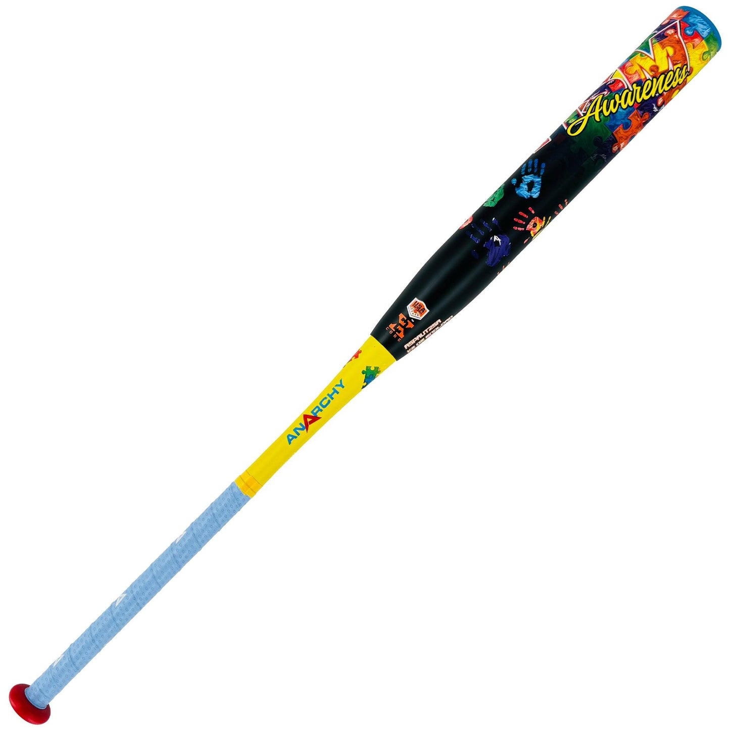 2025 Anarchy Autism Awareness End Load USA/ASA Slowpitch Softball Bat ASPAUT25A – Product View | Smash It Sports | ash, compo