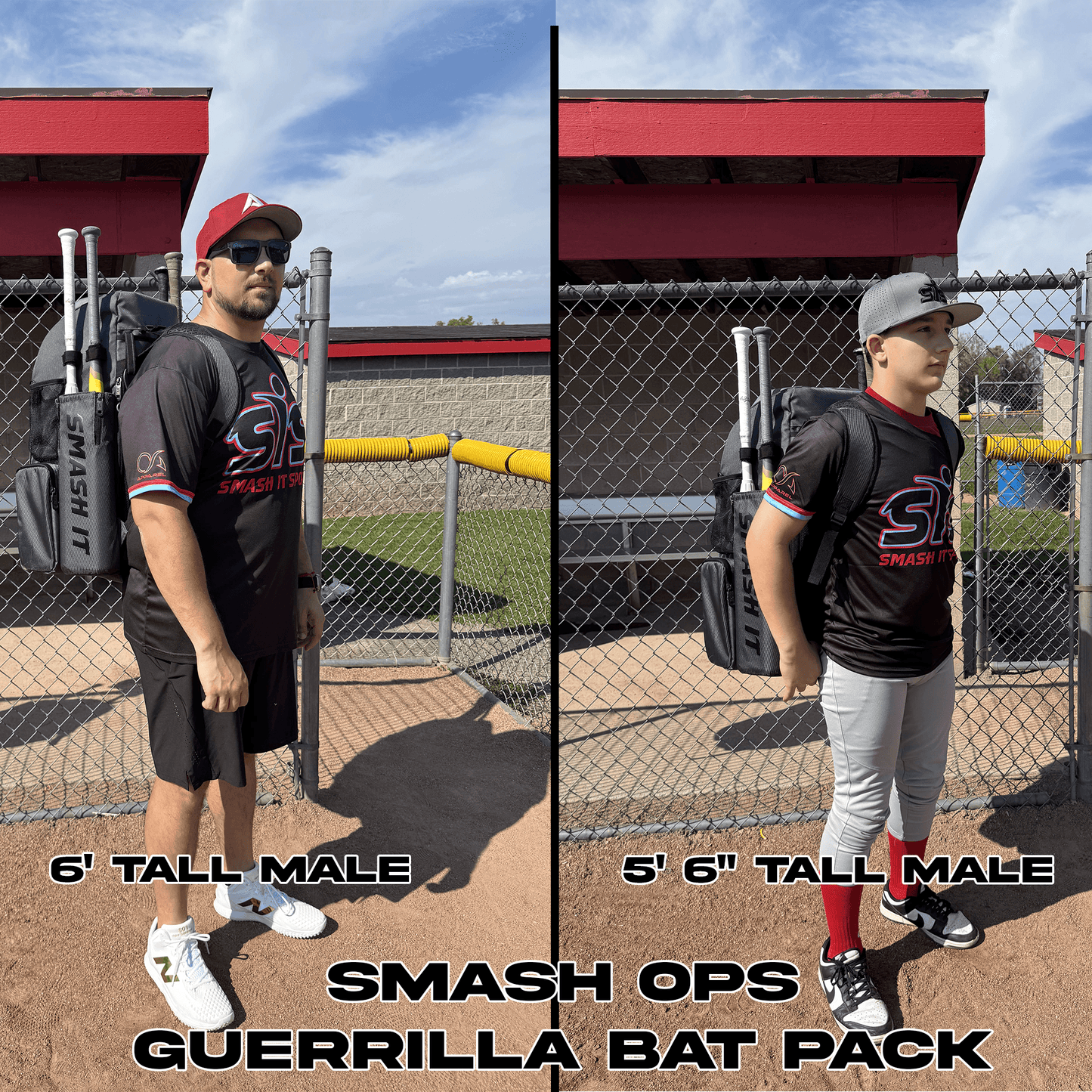 Smash Ops Guerrilla Bat Pack - Carolina/Pink – Specs Overview | Smash It Sports | pro, pocket