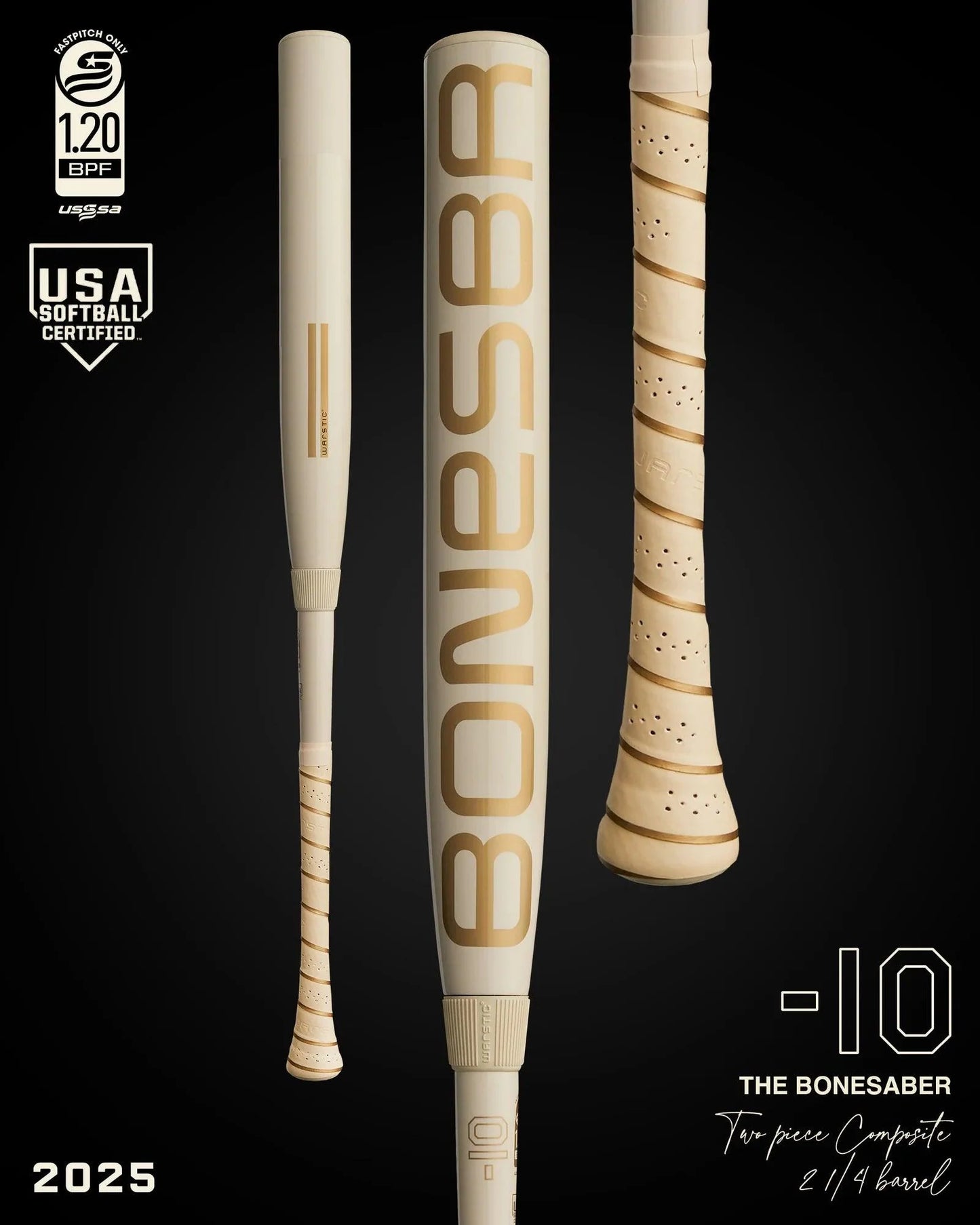 2025 Warstic Bonesaber Fastpitch Softball Bat -10 – Product View | Smash It Sports | composite, usssa, loaded