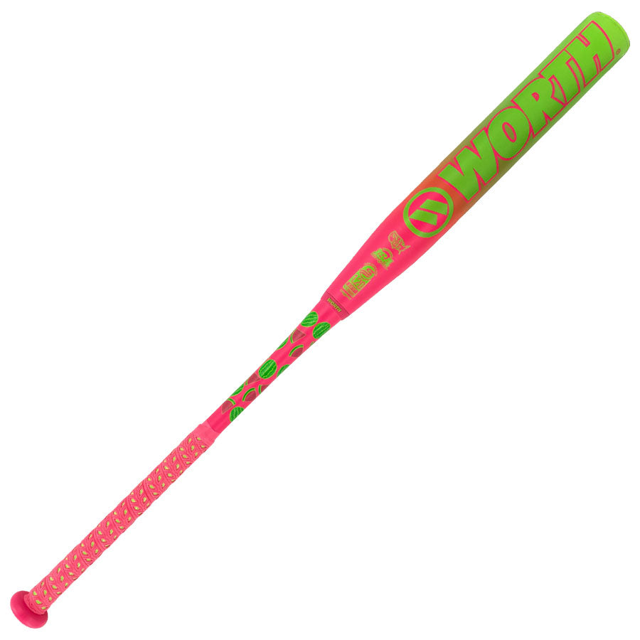 2025 Worth Legit Watermelon Highlighter Series XL USSSA Slowpitch Softball Bat WSU5LHL – Product View | Smash It Sports | ash