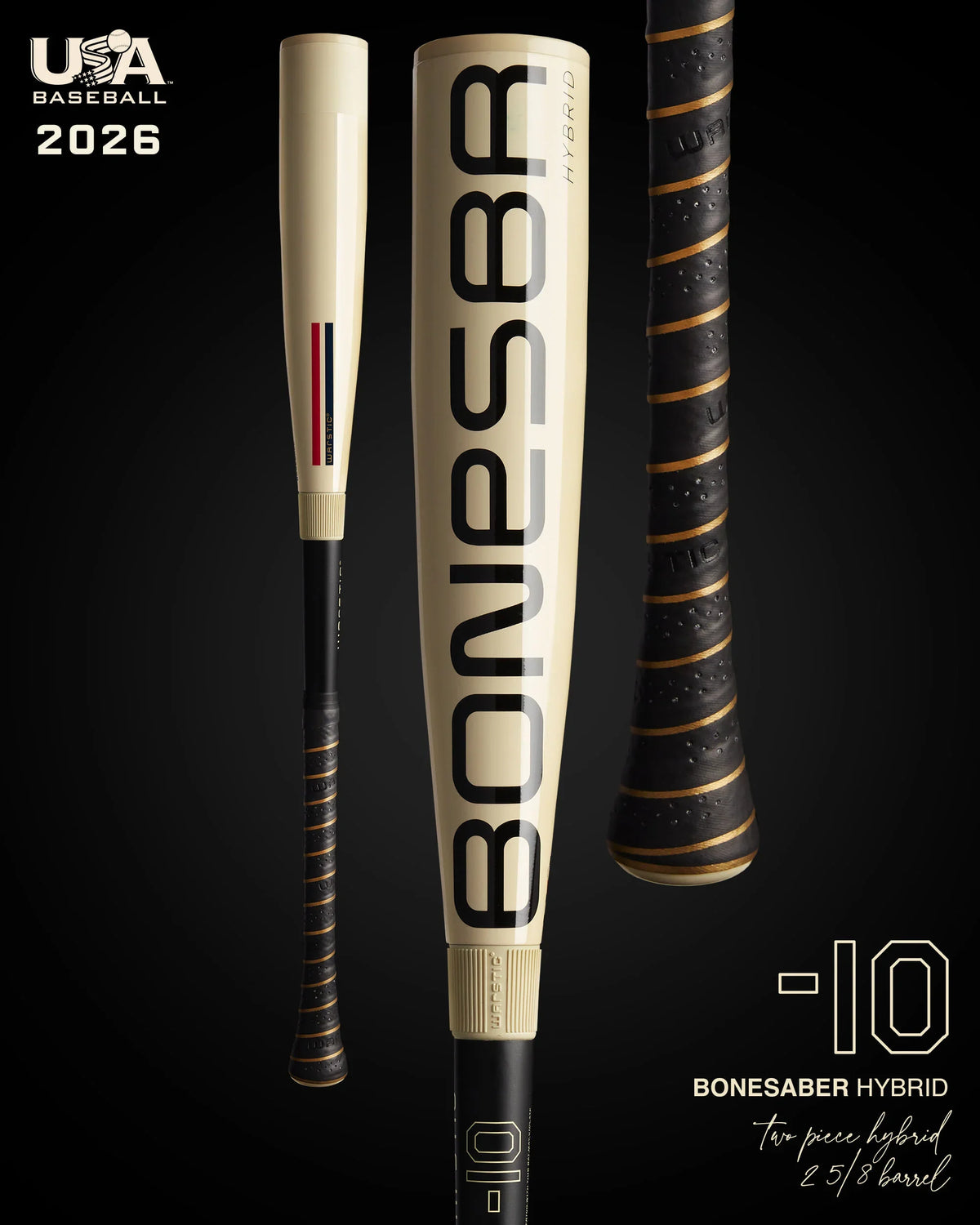 2025 Warstic Bonesaber Hybrid Metal USA Baseball Bat -5 – Product View | Smash It Sports | maple, composite, alloy