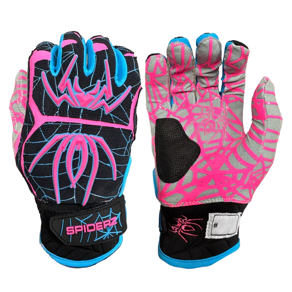 Spiderz HYBRID Batting Gloves - Black Vice 2