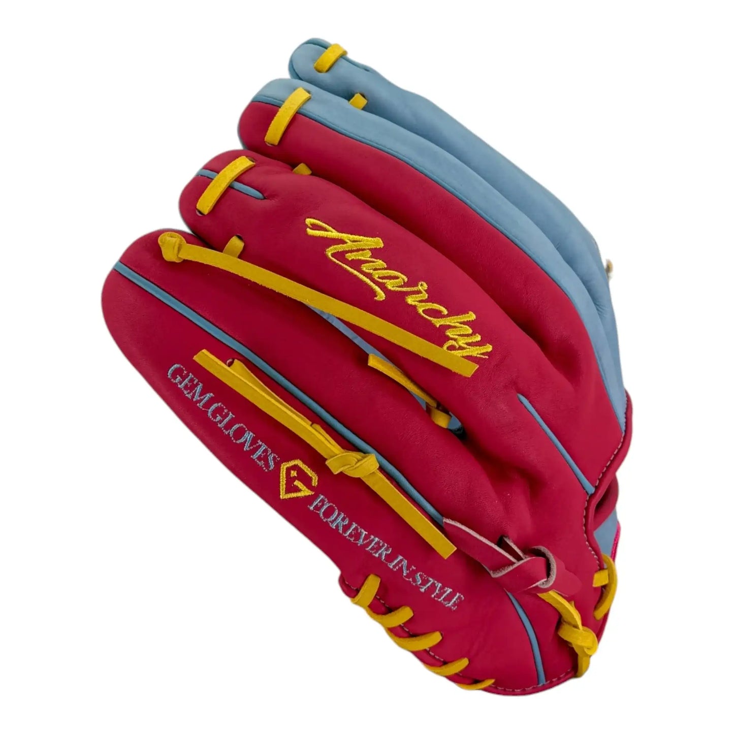 Anarchy x Gem Gloves Softball Fielding Glove - GEM130 Electric Lemonade