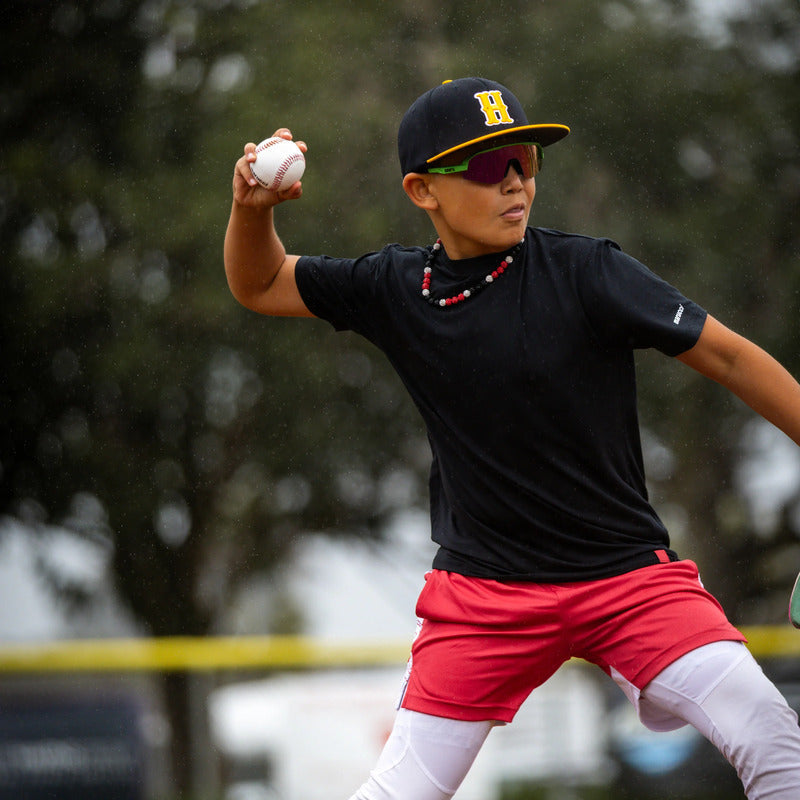 100 Percent Sunglasses - SLENDALE Youth - Viper Green - HiPER Vital Pink Mirror