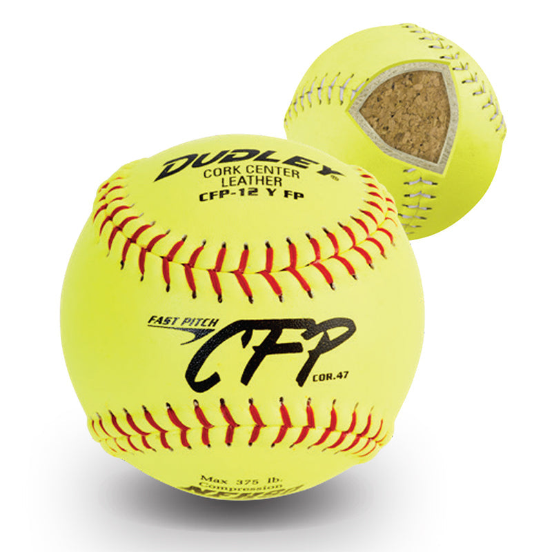 Dudley CFP 47/375 NFHS 12" Fastpitch Softballs - 43873 – Product View | Smash It Sports | leather, nfhs