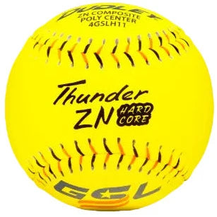 Dudley Thunder ZN Hardcore 44/375 GSL 11" Slowpitch Softballs - 4GSLH11 – Product View | Smash It Sports | composite