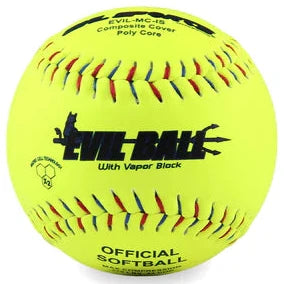 Evil Sports 44/375 Feautring Microcell 85 Technology 12" Slowpitch Softballs EVIL-MC-IS – Product View | Smash It Sports