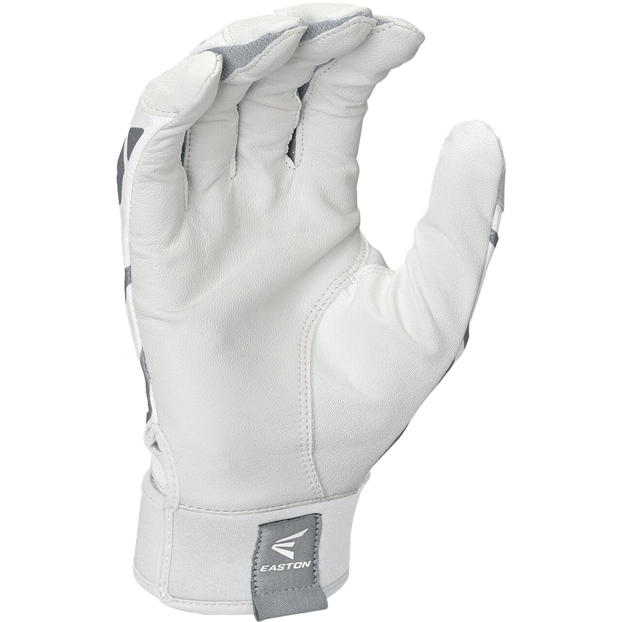 Easton Gametime Youth Batting Gloves - White – Product View | Smash It Sports