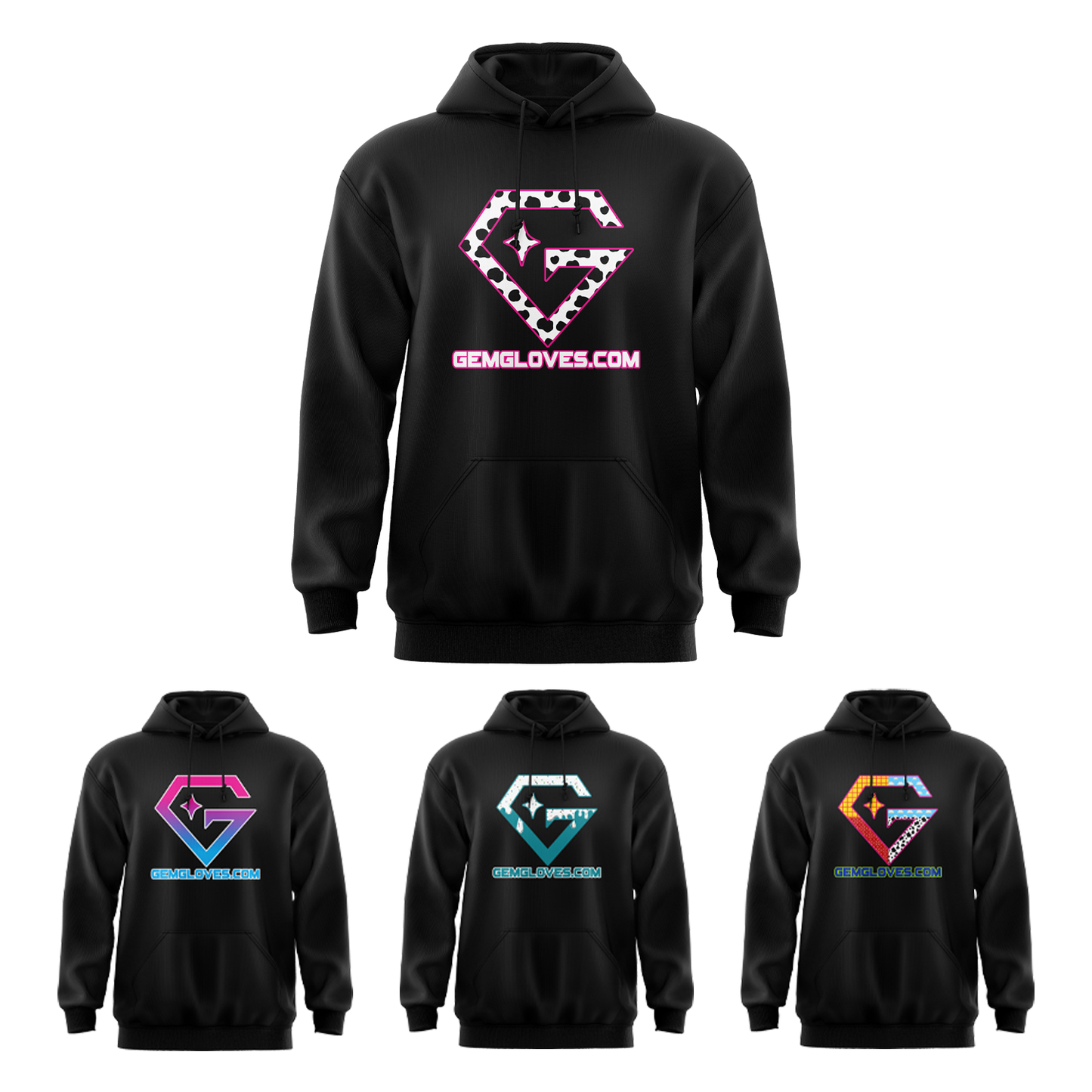 Gem Gloves Element Fleece Hoodie - Black