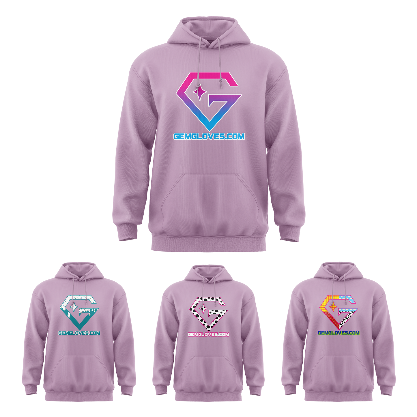 Gem Gloves Element Fleece Hoodie - Lavender