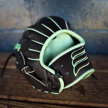 Emery Summit Pro 1417 Infield Glove - Black / Mint – Product View | Smash It Sports | leather, steerhide, kip