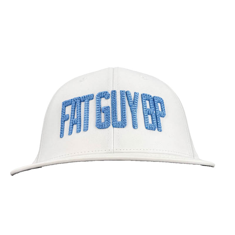 Fat Guy BP Fitted Hat - PTS30 (White/Carolina)