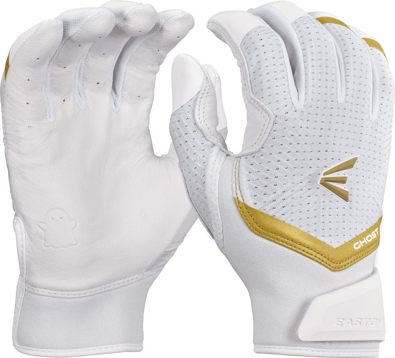 Easton Ghost Ethos Fastpitch Batting Gloves - Snowstorm – Product View | Smash It Sports | leather, pro