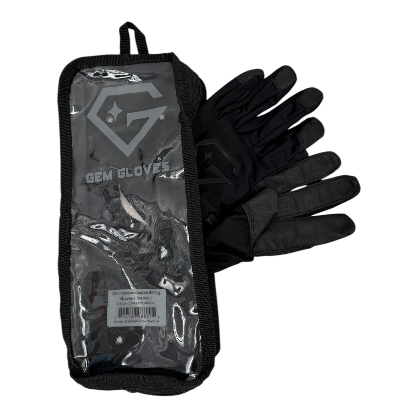 Gem Glove Opalite Batting Glove - Blackout
