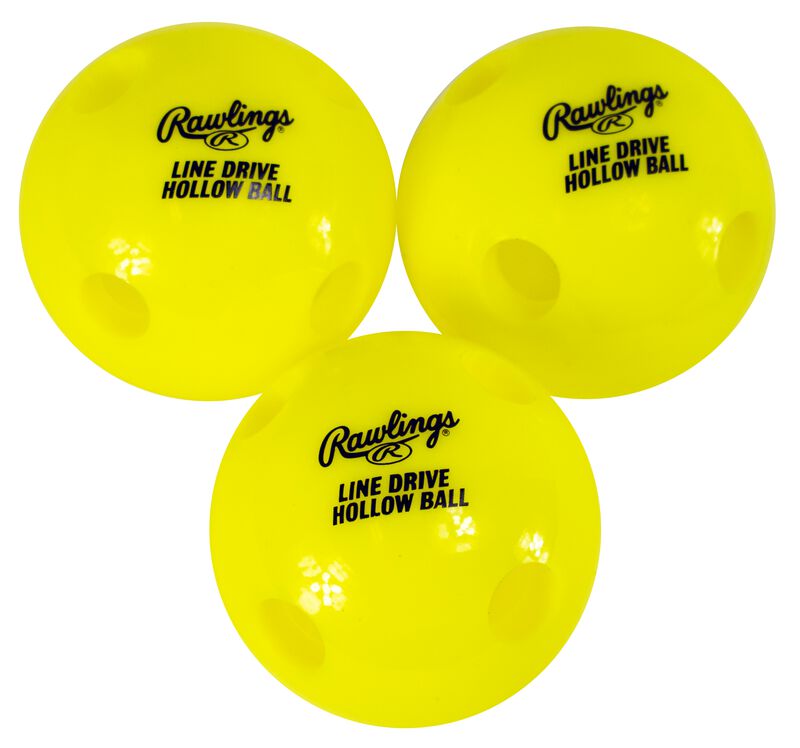 Rawlings Line-Drive Hallow Training Ball (3 Pack)