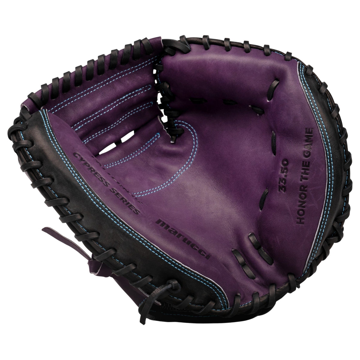 Marucci Cypress 235C1 33.5" Baseball Catcher's Glove/Mitt – Top-Down View | Smash It Sports | leather, steerhide, pro