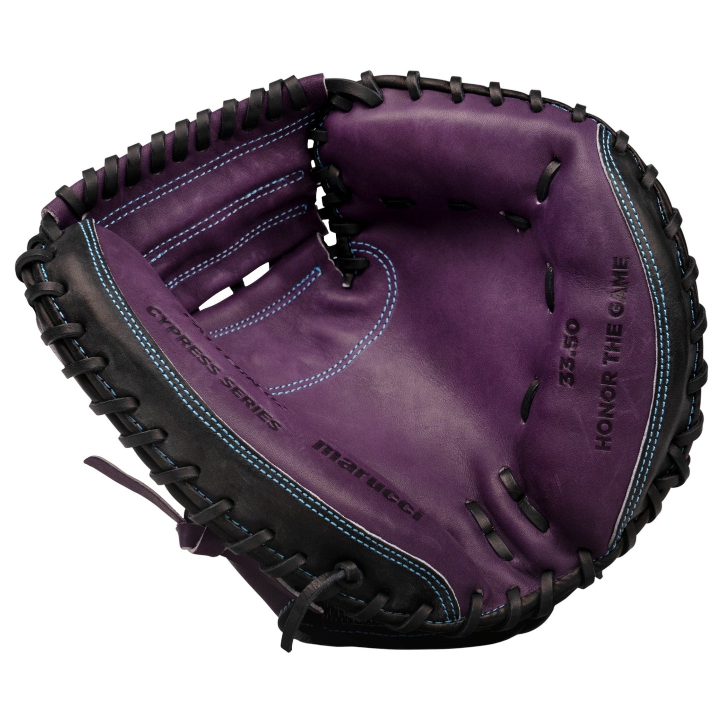 Marucci Cypress 235C1 33.5" Baseball Catcher's Glove/Mitt – Top-Down View | Smash It Sports | leather, steerhide, pro