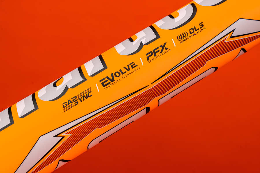 2025 Marucci ASURA Glow Series Citrus Spark -11 Fastpitch Softball Bat – MFPAS11O – Product View | Smash It Sports | composit