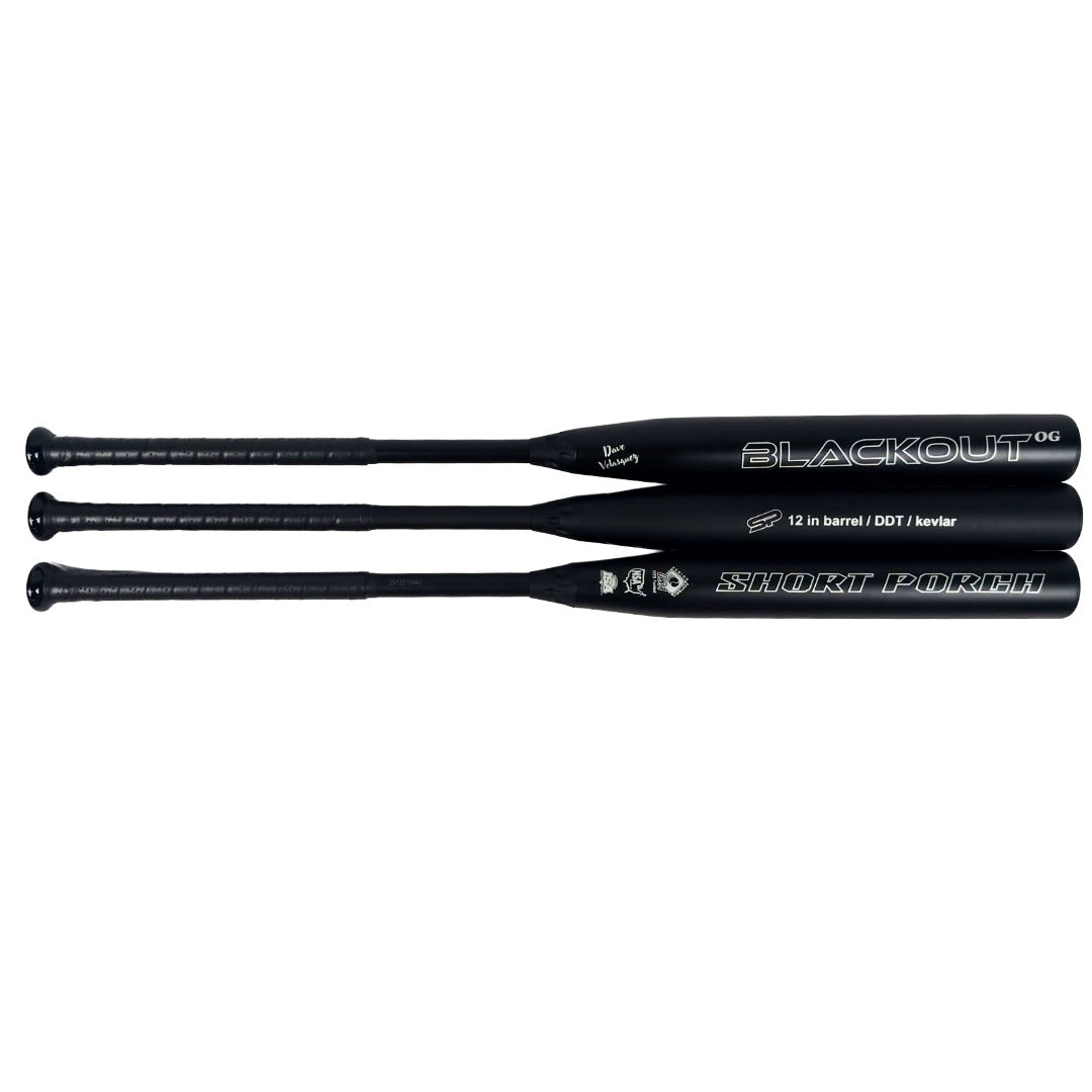 2026 Short Porch DDT Blackout OG Dave Velasquez 2-Piece SSUSA Senior Slowpitch Softball Bat – Product View | Smash It Sports