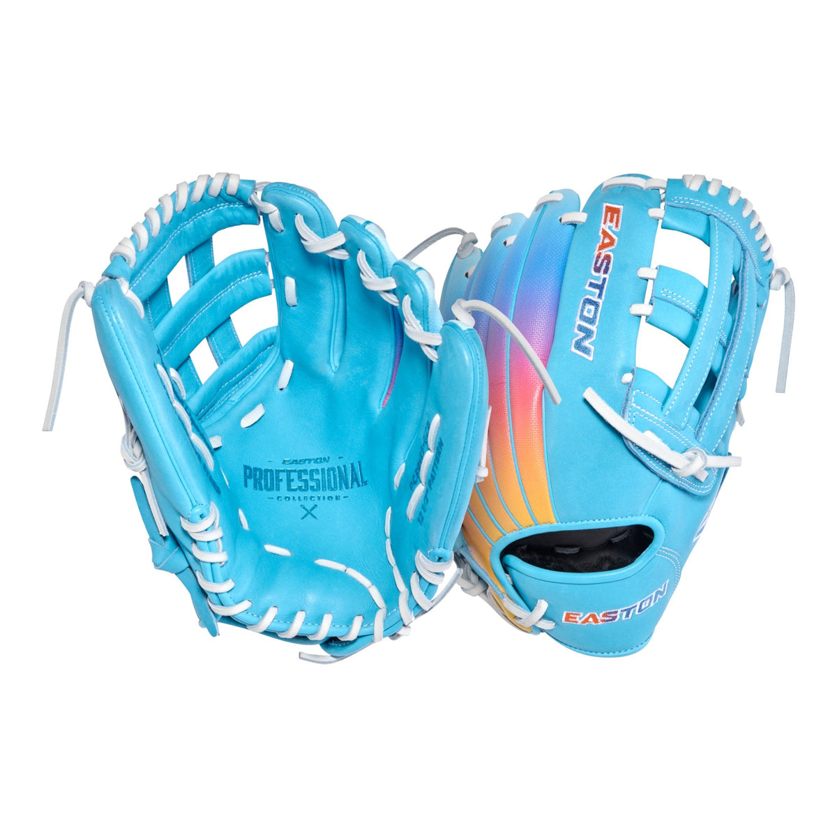 Easton Professional Collection Color Splash 3.0 12.5" Softball Glove - PCFP125-6CB – Product View | Smash It Sports | leather