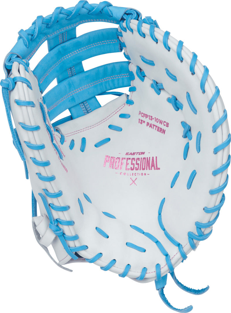 Easton Professional Collection 13" Fastpitch First Base Mitt/Glove - PCFP13-10WCB – Product View | Smash It Sports | leather,