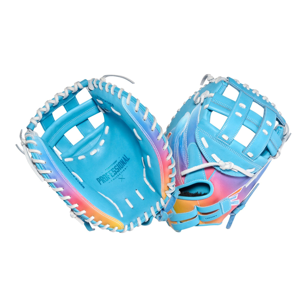Easton Professional Collection Color Splash 3.0 34" Fastpitch Softball Catcher's Mitt/Glove - PCFPCM34CB – Product View | Sma