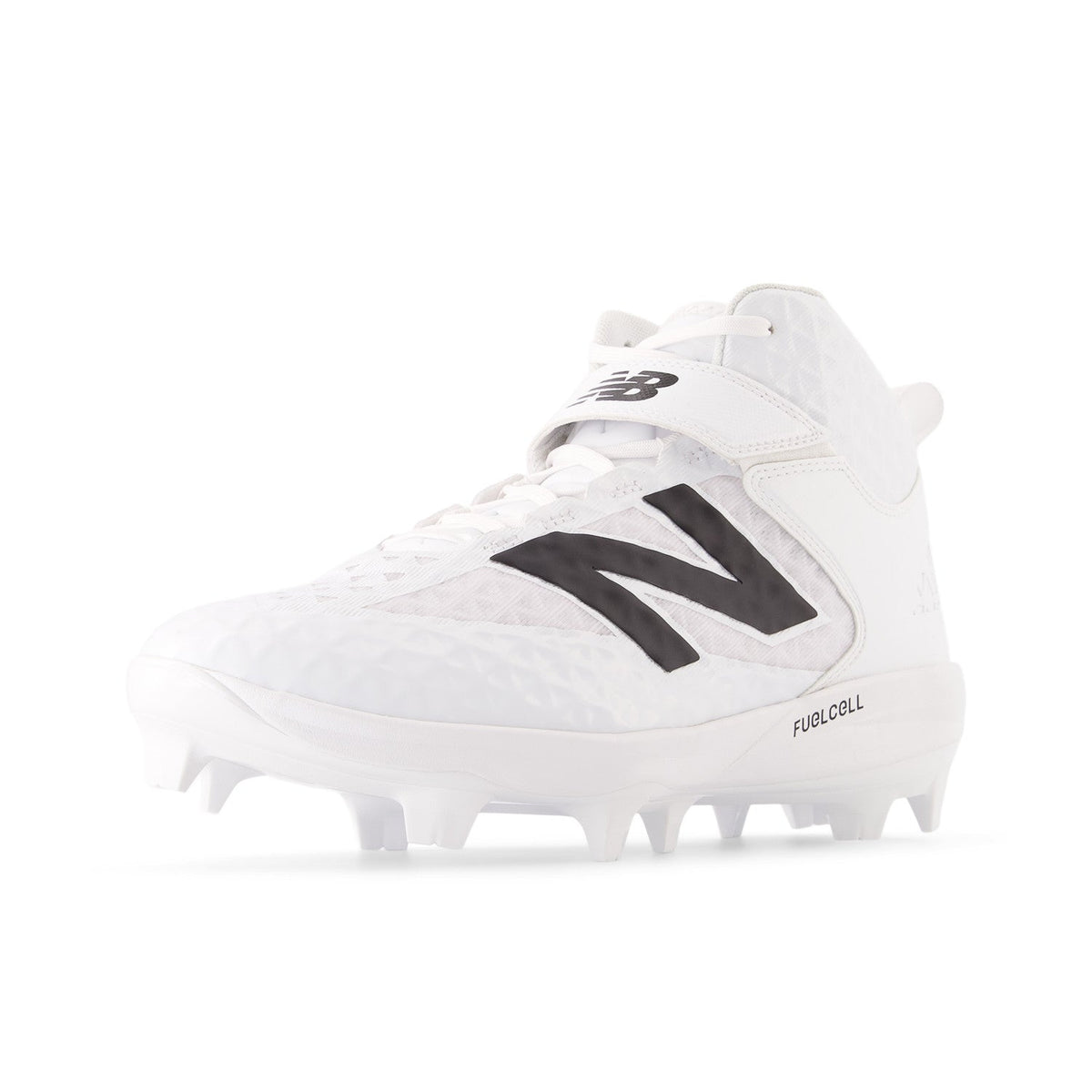 New Balance Men's FuelCell 4040 V8 Mid-Molded Baseball Cleats - White / Raincloud - PM4040W8 – Product View | Smash It Sports