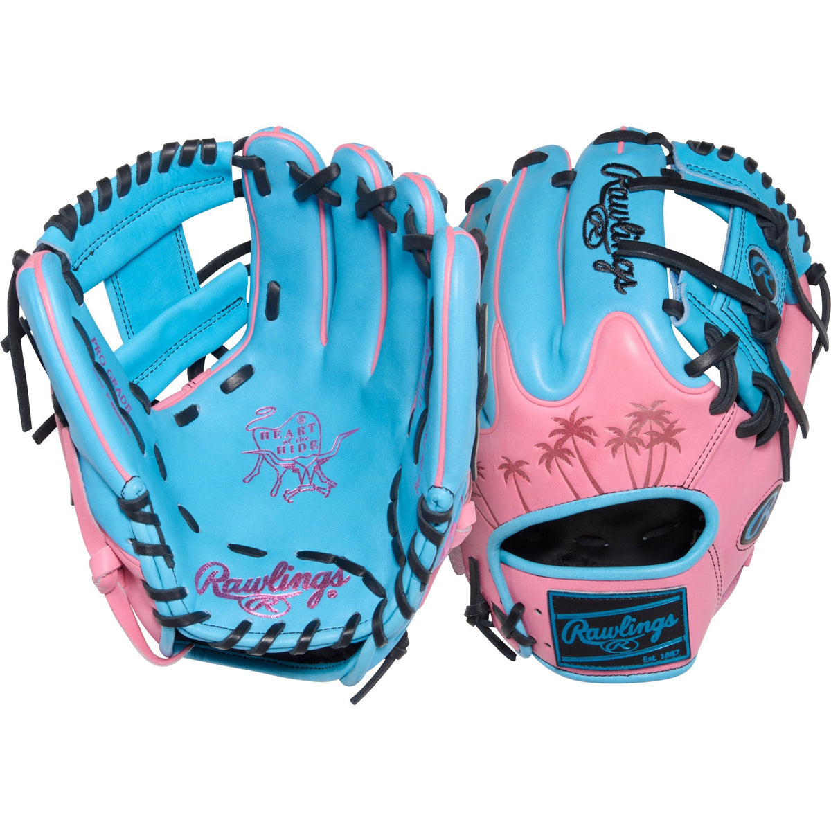 Rawlings Heart of the Hide ColorSync 10 Palm Trees 11.5" Baseball Fielding Glove - PROR204W-2CBP – Product View | Smash It Sp