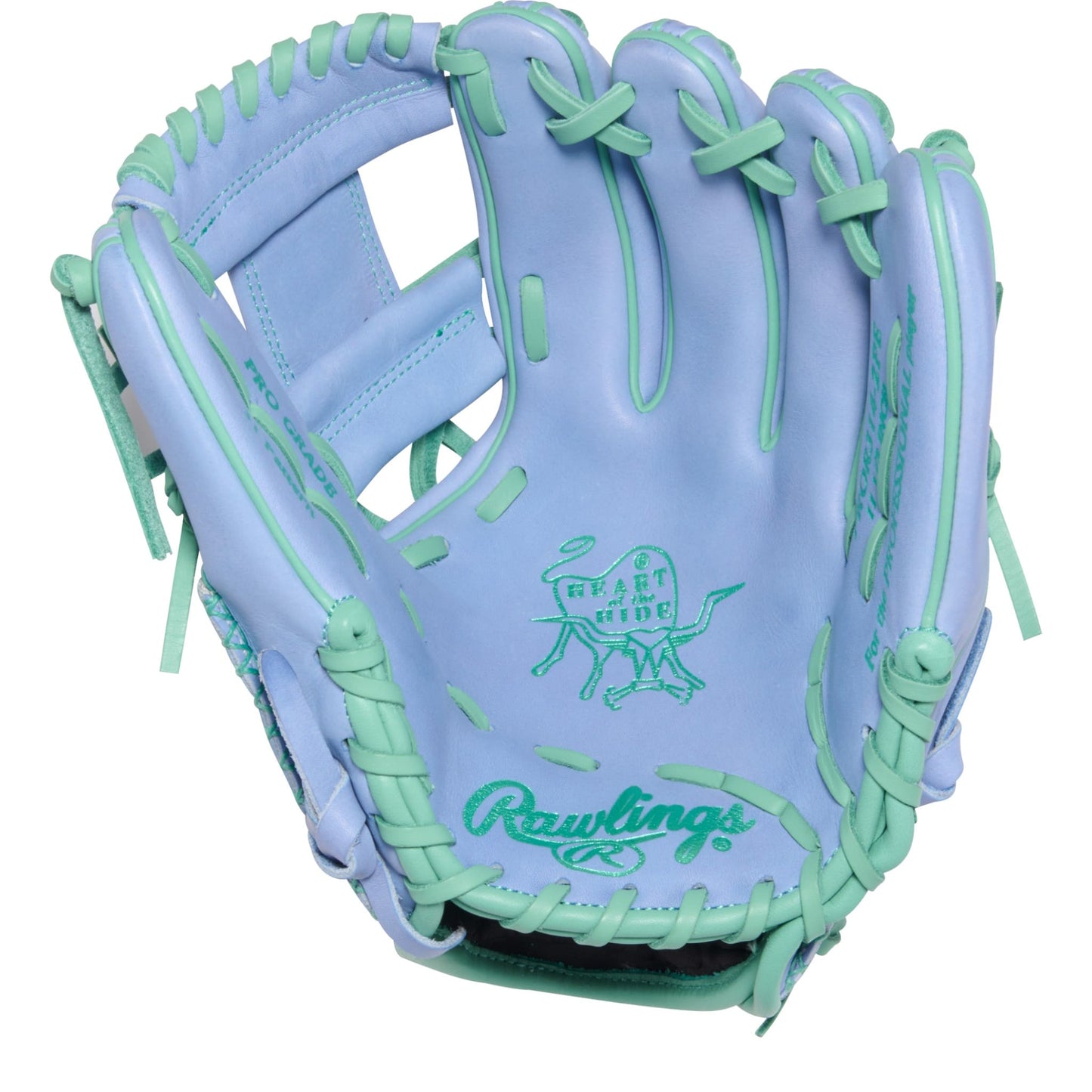 Rawlings Heart of the Hide ColorSync 10 Periwinkle Mint 11.5" Baseball Fielding Glove - PROR314-2PE – Product View | Smash It