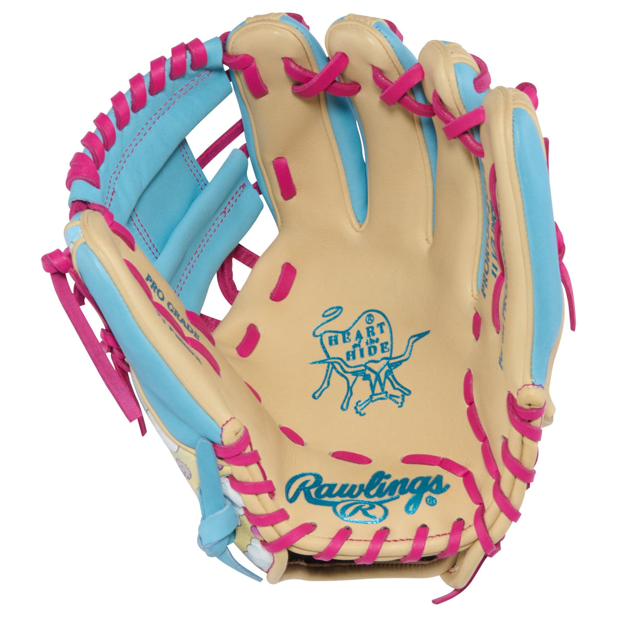 Rawlings Icon Fest Heart of the Hide Camel/Columbia Blue 11.5" Baseball Fielding Glove - PROR934-2CBE – Product View | Smash