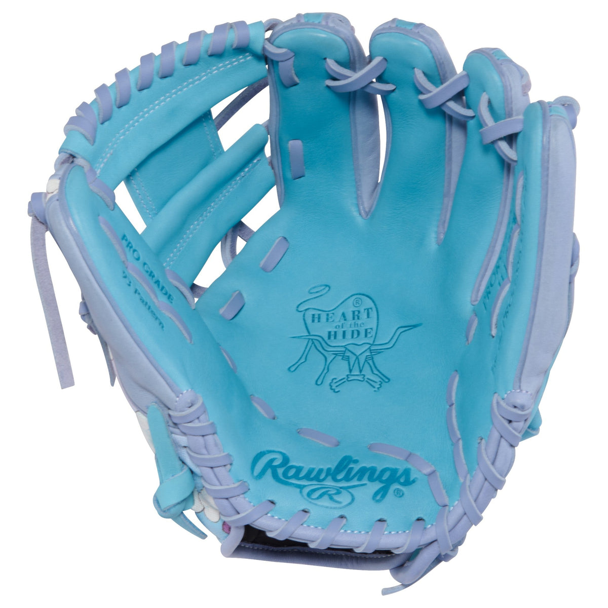 Rawlings Icon Fest Heart of the Hide Columbia Blue/Periwinkle 11.5" Baseball Fielding Glove - PROR934-2CBPE – Product View |