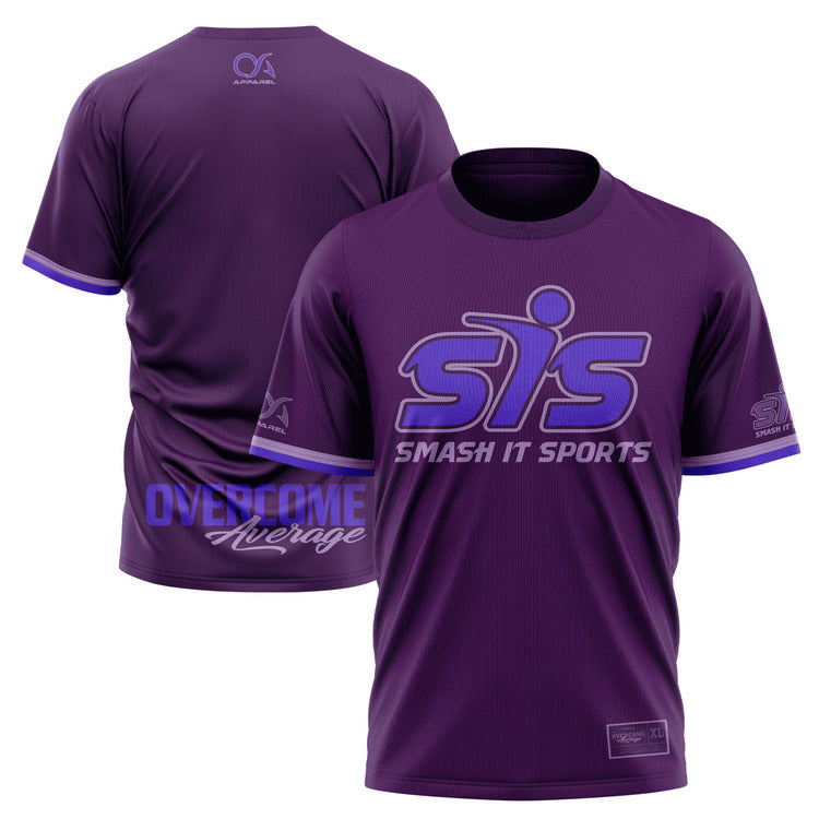 Smash It Sports Short Sleeve Shirt - Plum Purple – Product View | Smash It Sports | premium
