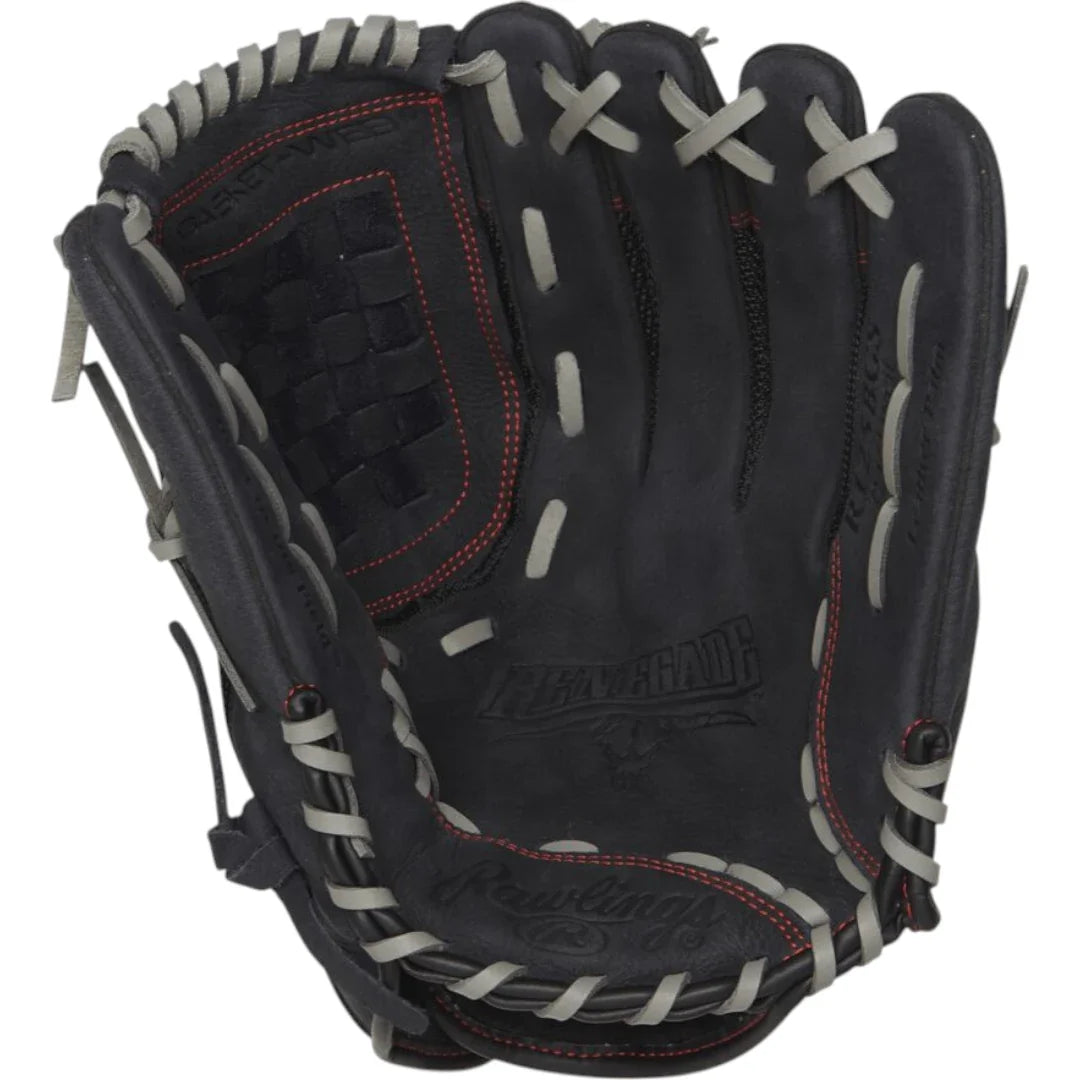 Rawlings Renegade 12.5" Softball Fielding Glove - R125BGS – Product View | Smash It Sports | leather, pro, pocket