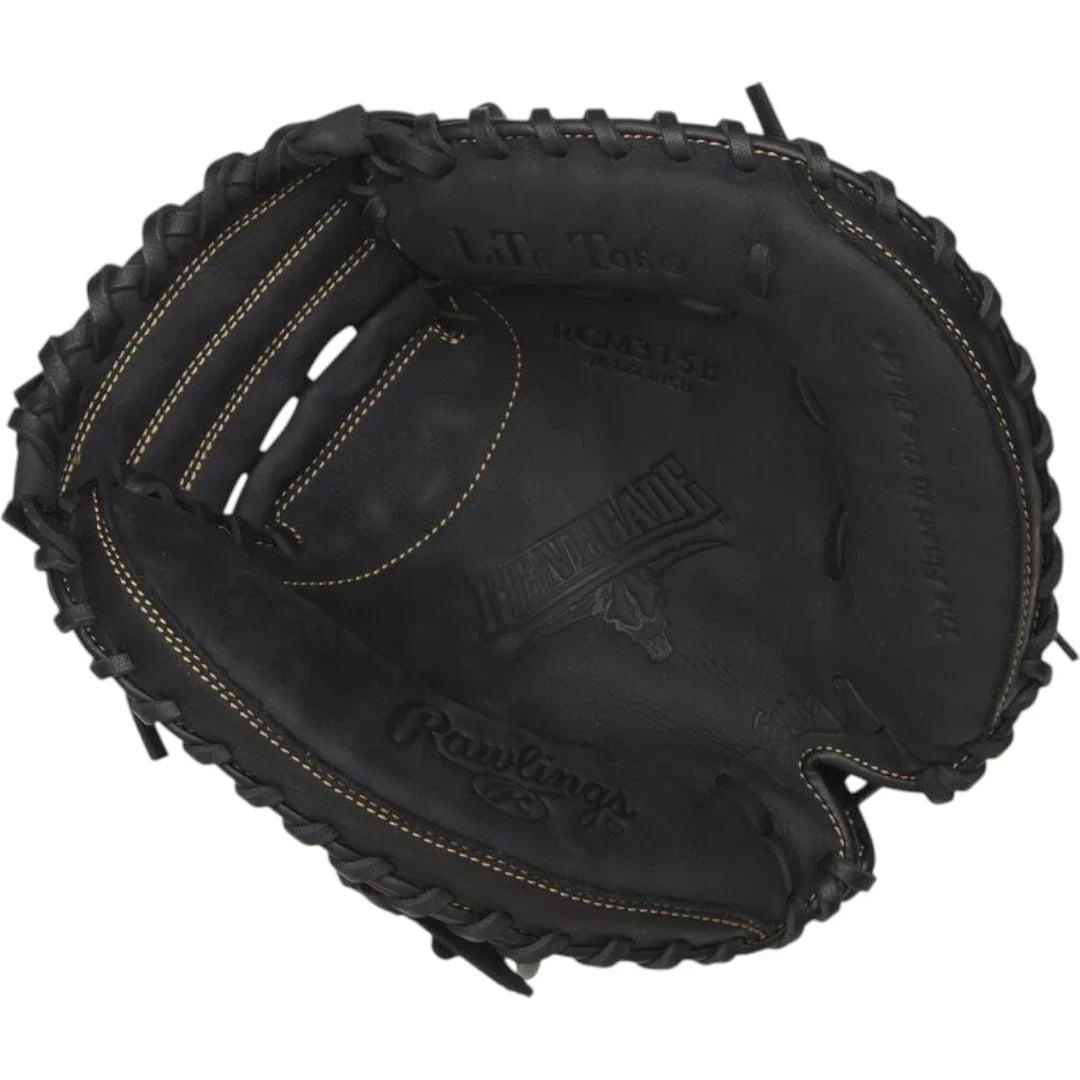 Rawlings Renegade 31.5" Youth Baseball Catchers Mitt/Glove - RCM315B – Product View | Smash It Sports | leather, pro, pocket