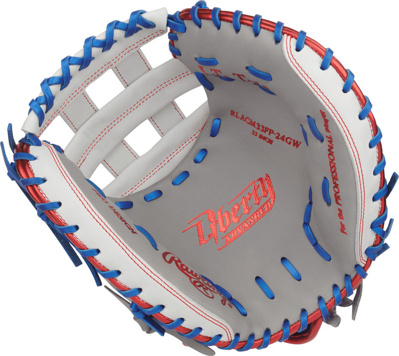 Rawlings Liberty Advanced 33" Softball Catchers Mitt/Glove - RLACM33FP-24GW – Product View | Smash It Sports | leather, pro,