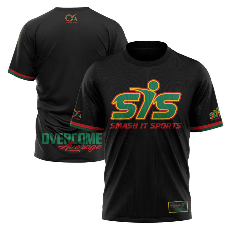 Smash It Sports Short Sleeve Shirt - Rasta – Product View | Smash It Sports | premium