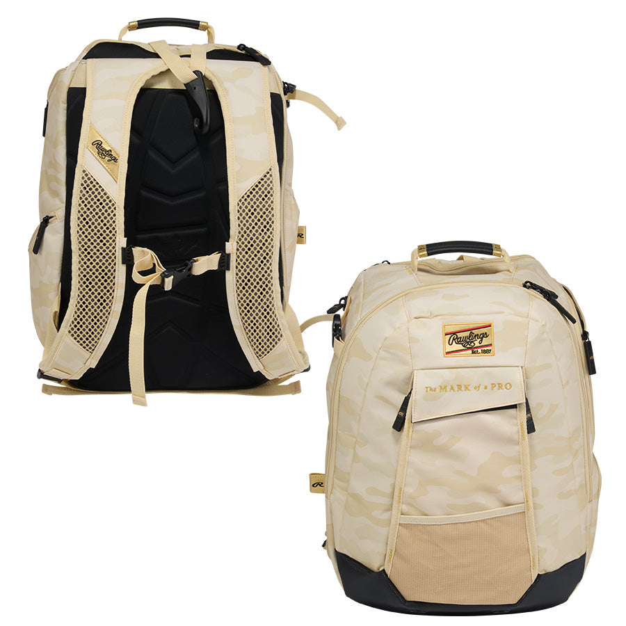 Rawlings Gold Collection Utility Backpack Bag – Product View | Smash It Sports | pro, pocket