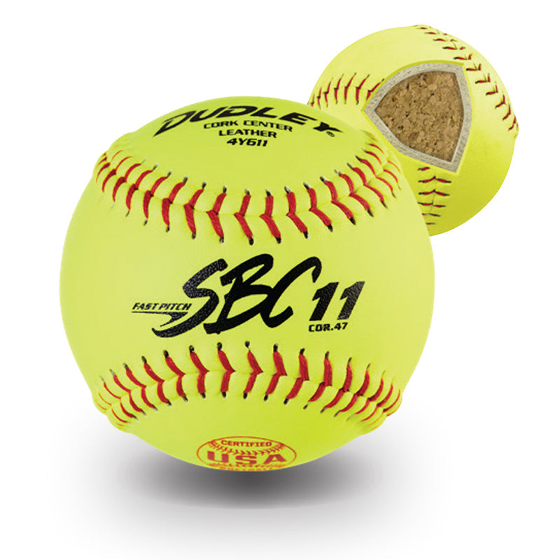 Dudley SBC11 47/375 USA 11" Fastpitch Softballs - 4Y611 – Product View | Smash It Sports | leather