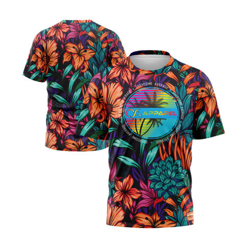Overcome Average Short Sleeve Shirt - Floral – Product View | Smash It Sports | premium