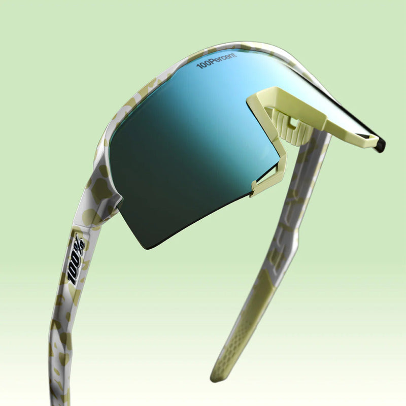 100 Percent Sunglasses - S3 - Elly De La Cruz 2 - Blue Topaz Mirror Lens – Product View | Smash It Sports